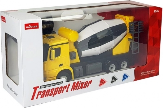 Camion Mercedez-Benz Arocs Rastar 1:14 teleghidat galben