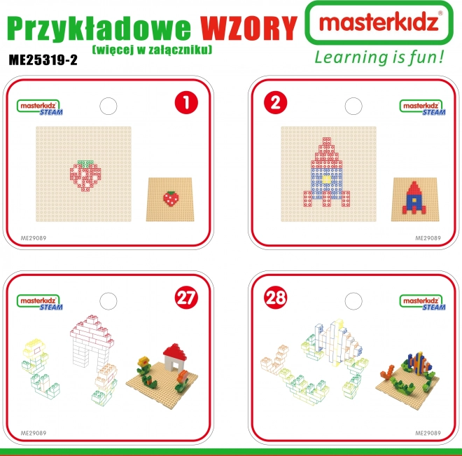 Masa educativă din lemn Masterkidz cu accesorii STEM Wall
