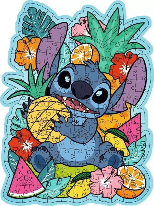 Puzzle cu contur de lemn Disney: Stitch de la Ravensburger