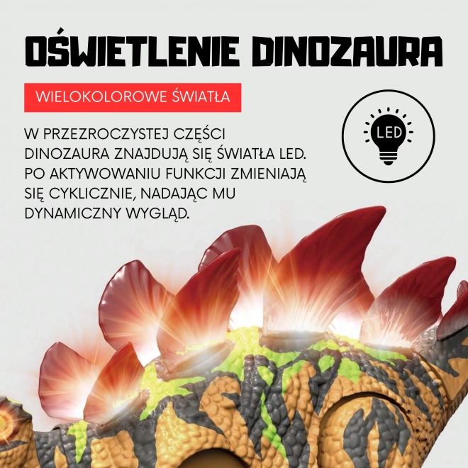 Woopie Dinosaurus cu telecomandă RC Robot Stegosaurus