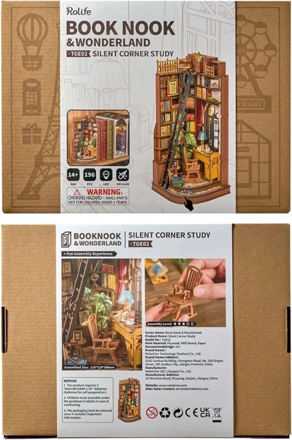 RoboTime puzzle 3D Suport pentru cărți Colț de studiu liniștit