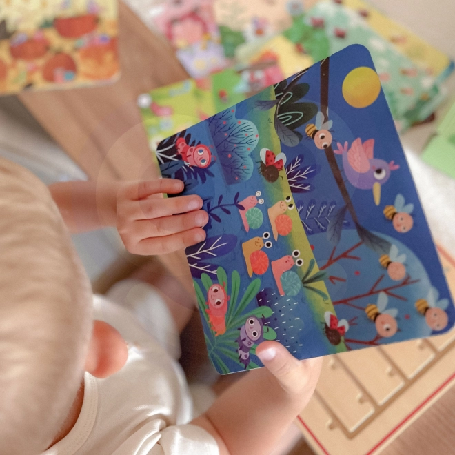 Tooky Toy joc din lemn Învățarea numărării animalelor
