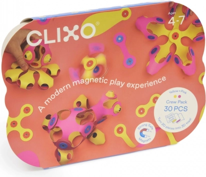 Set magnetic CLIXO roz a galben