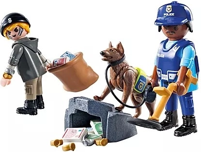 Playmobil Căutare cu câinele polițist
