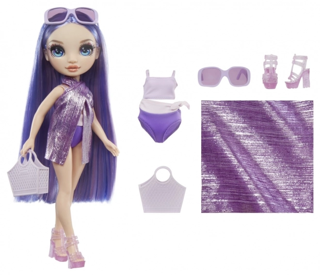 Fashionista Rainbow High în costum de baie - Violet Willow