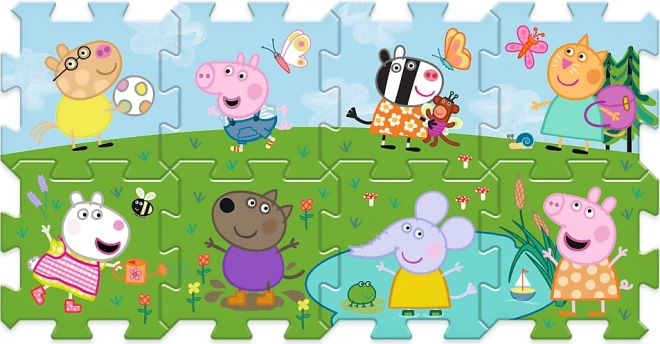 puzzle din spumă peppa pig