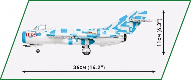 Statuetă COBI Mig-17 Fresco din Războiul din Vietnam, la scară 1:32