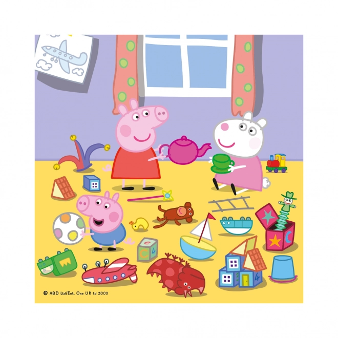 Puzzle Dino Peppa Pig în vacanță