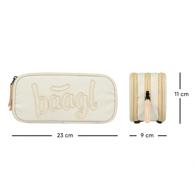 Set 3 piese Beige BAAGL: rucsac, penar, săculeț