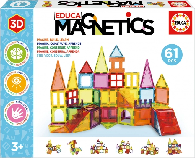 Construcție Magnetică Educa cu 61 de Piese