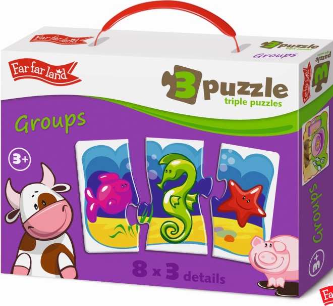Set puzzle Far Far Land trio