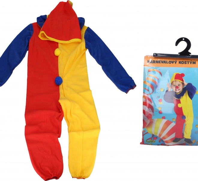 Costum carnaval de clovn pentru copii mărimea M 110-120 cm