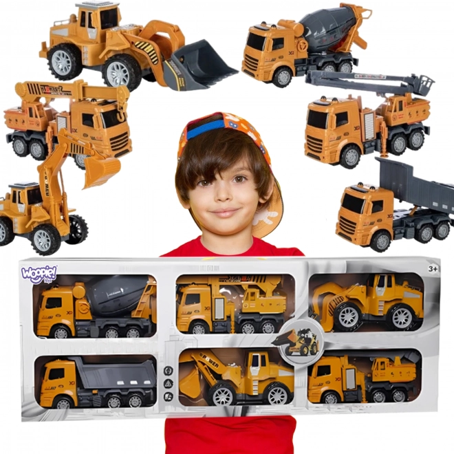 Set mare de mașini de construcții Woopie