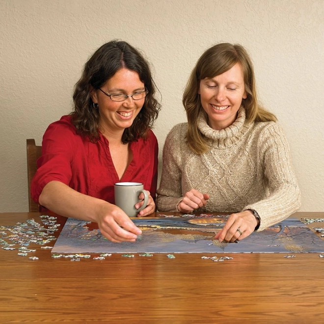 Puzzle Cobble Hill iarna în parc 500 de piese