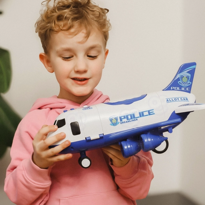 Avion interactiv de poliție cu funcție de aburi WOOPIE