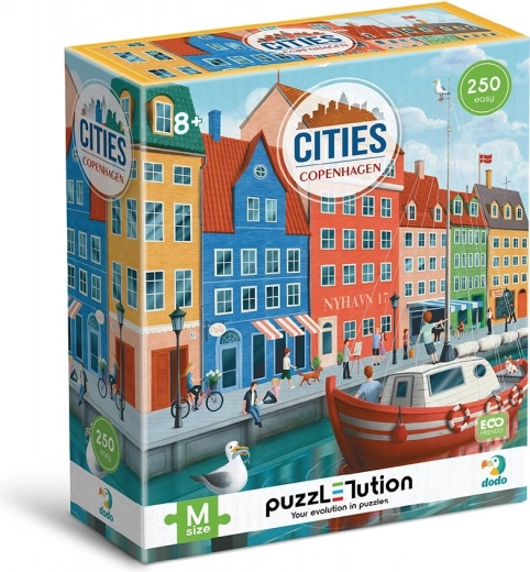 Puzzle DODO Orașe: Copenhaga 250 piese