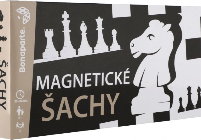 șah magnetic în cutie de plastic
