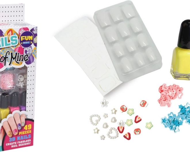 Set 3D pentru unghii pentru copii