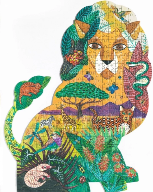 Puzzle contur Djeco Leu 350 de piese