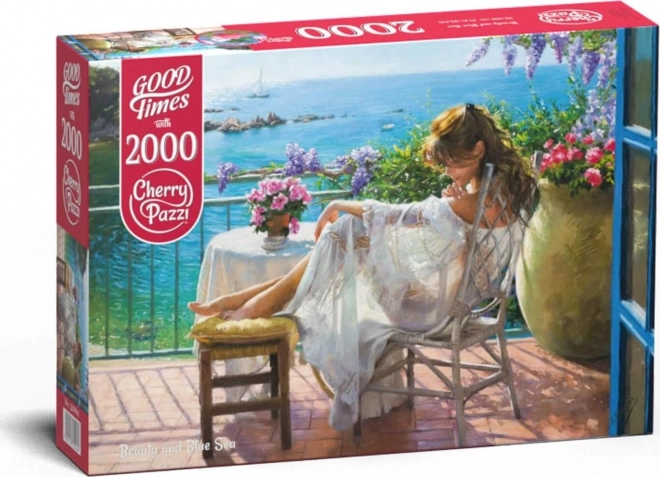 Puzzle 2000 piese, Frumusețea și marea albastră