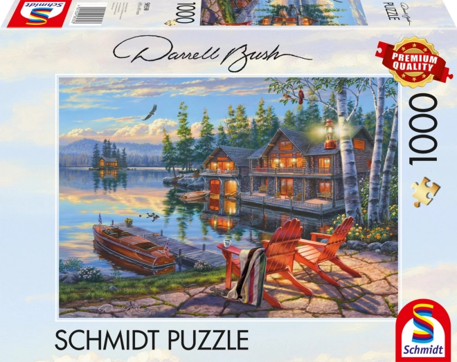 Puzzle peisaj lac Loon, New York, 1000 piese