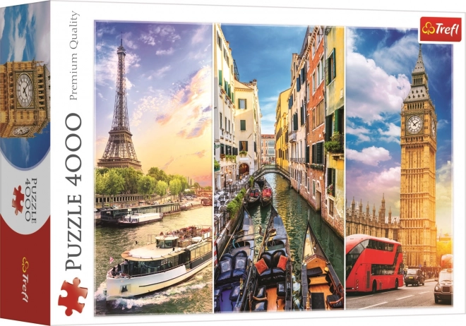 Puzzle Călătorie prin Europa 4000 piese