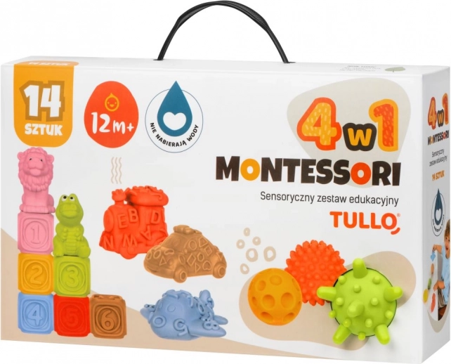 Set de jucării senzoriale Vehicule 14 buc
