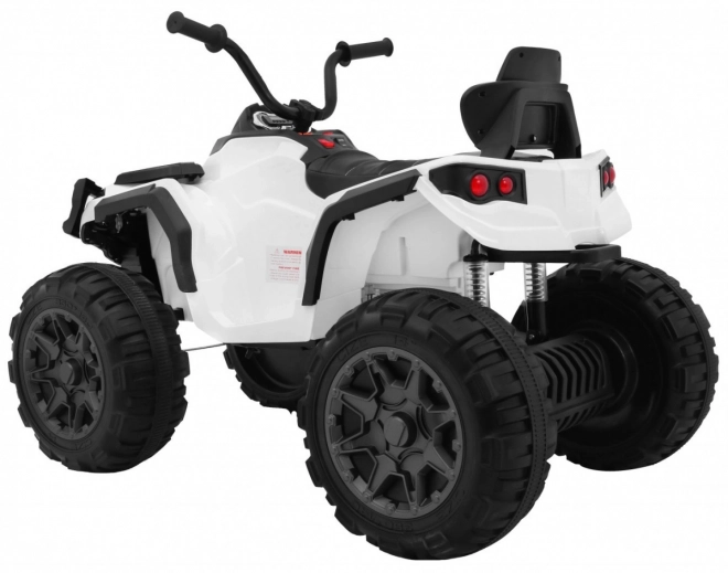 ATV Quad 2,4GHz pe baterie pentru copii Alb + Telecomandă + Roți EVA + Radio MP3 + Pornire gratuită