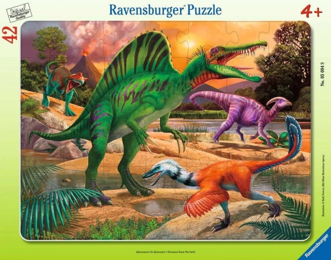 Puzzle Dinozauri pentru copii 42 de piese Ravensburger