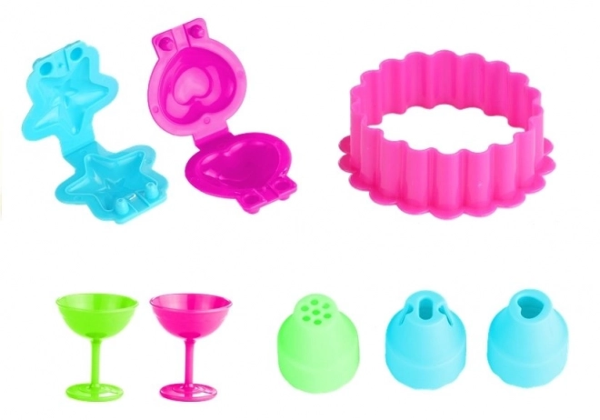 Set de plastilină de zi de naștere 6 culori cu accesorii
