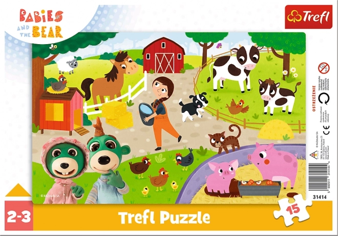 Puzzle Ferma TREFL 15 piese