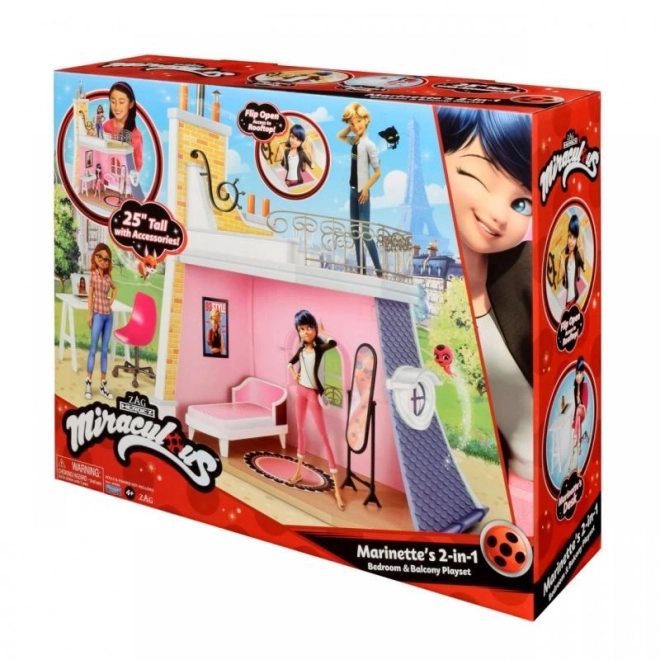 Set de joc dormitor și balcon Miraculous Marinette