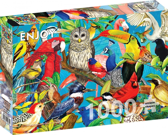 Puzzle Opeřené șílenství 1000 piese