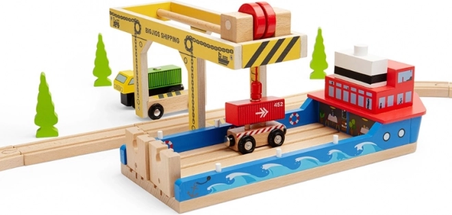 Scenă completă de port pentru joc imaginativ