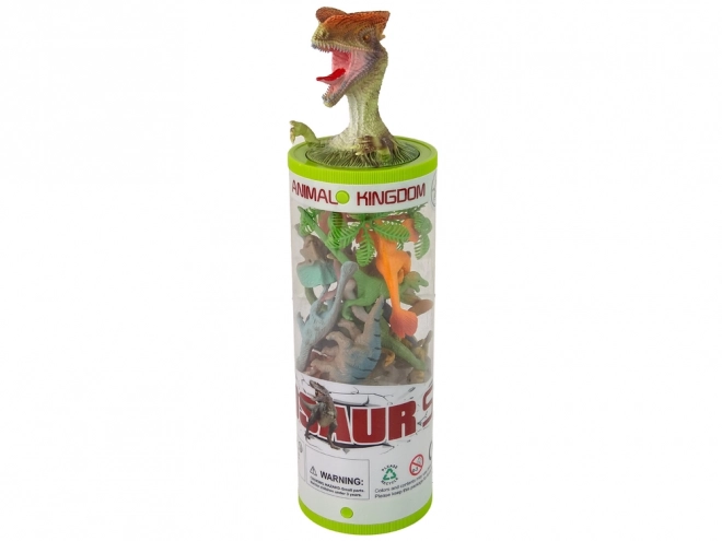 Set Figurine Dinozauri 12 buc. Accesorii în tub