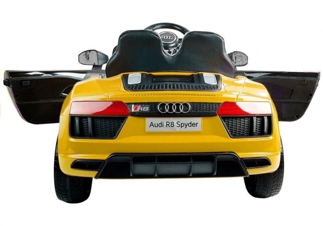 Mașină electrică Audi R8 Spyder Galben