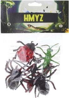 set insecte din plastic 5 bucăți în săculeț