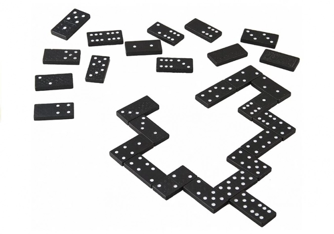 Joc Domino în Cutie de Lemn