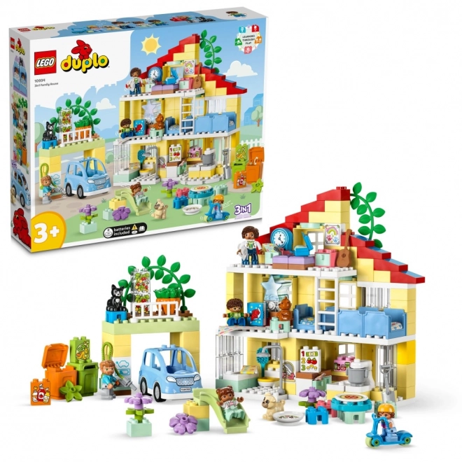 Casă de familie 3 în 1 LEGO DUPLO