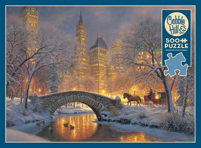 Puzzle Cobble Hill iarna în parc 500 de piese