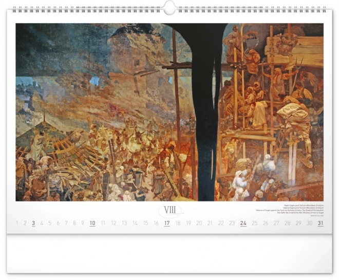 Calendar de perete Alfons Mucha, epopeea slavă 2025