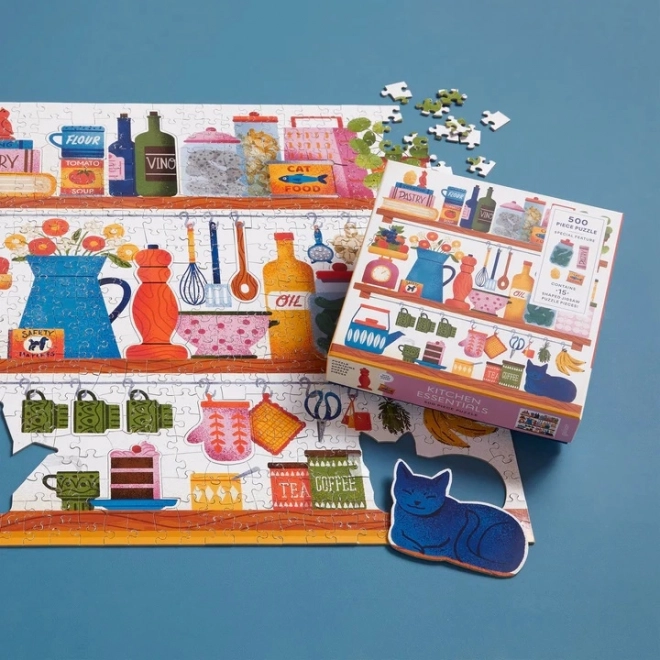 Puzzle ustensile de bază pentru bucătărie 500 de piese