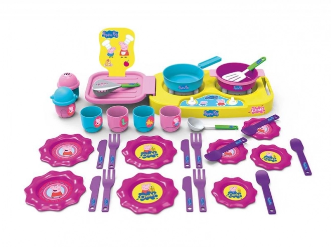 set de veselă Peppa Pig MAC TOYS, 35 piese