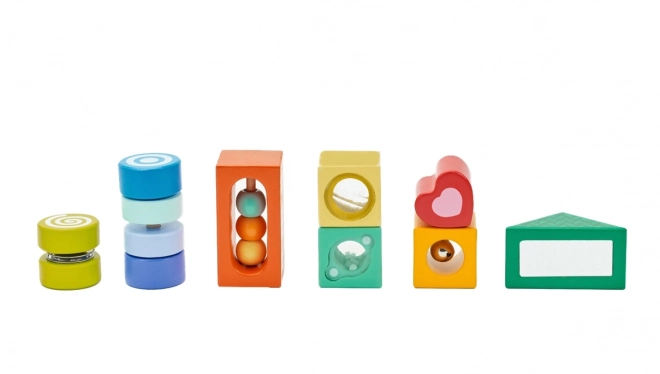 Klocki senzoriale multifuncționale cu 7 funcții Montessori de la Classic World