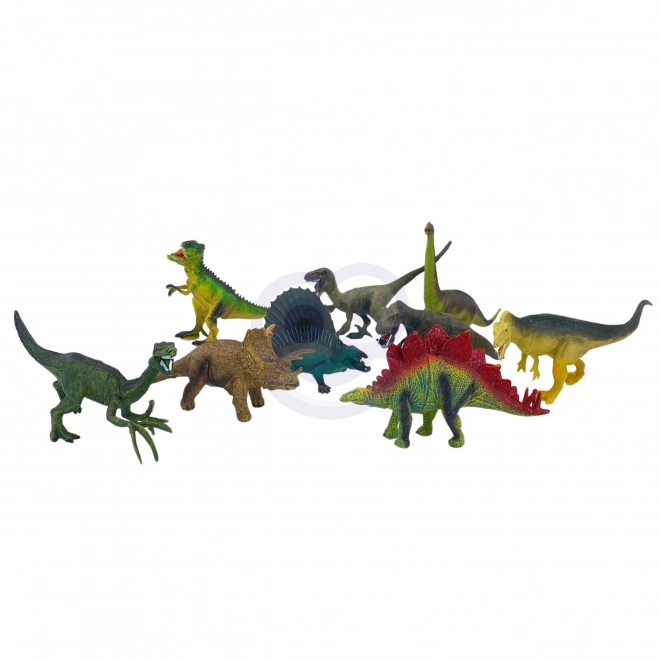 Set figurine dinozauri cu covoraș și cufăr