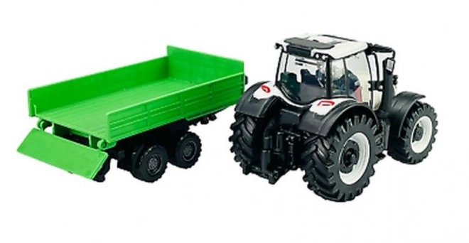 Tractor cu remorcă Bburago Farm Valtra N174