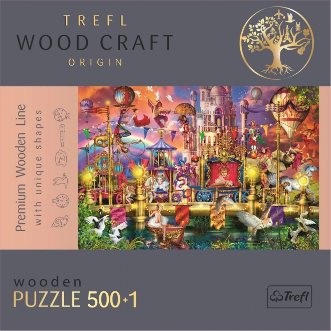 Puzzle din lemn Trefl din colecția Wood Craft Origin, 501 piese