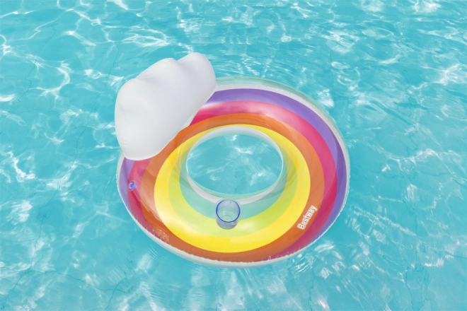 Colac gonflabil pentru înot Bestway 107 cm curcubeu