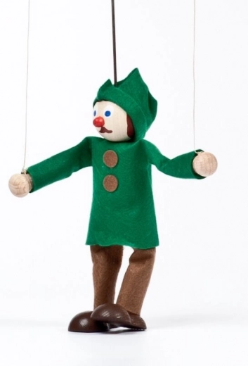 Gerlich marionetă din lemn vânătorul Miloš 12 cm