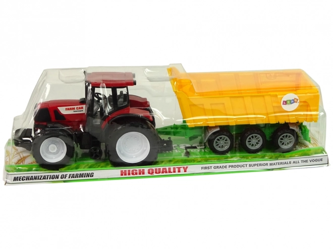 Tractor cu remorcă de jucărie